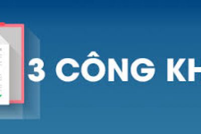 Hồ sơ 3 công khai năm học 2021-2022